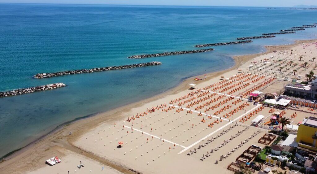 Rimini plage Italie