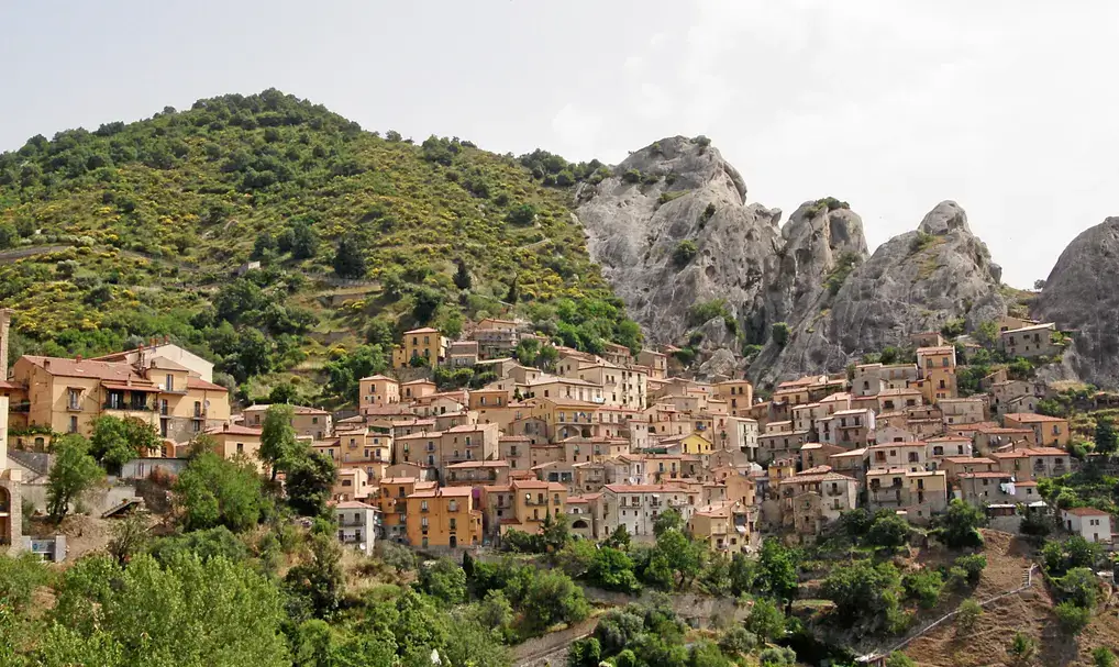 Castelmezzano en Italie
